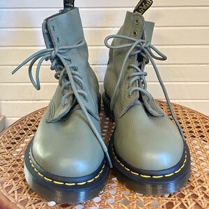 Dr. Martens Sage Green Lace-Up Boots